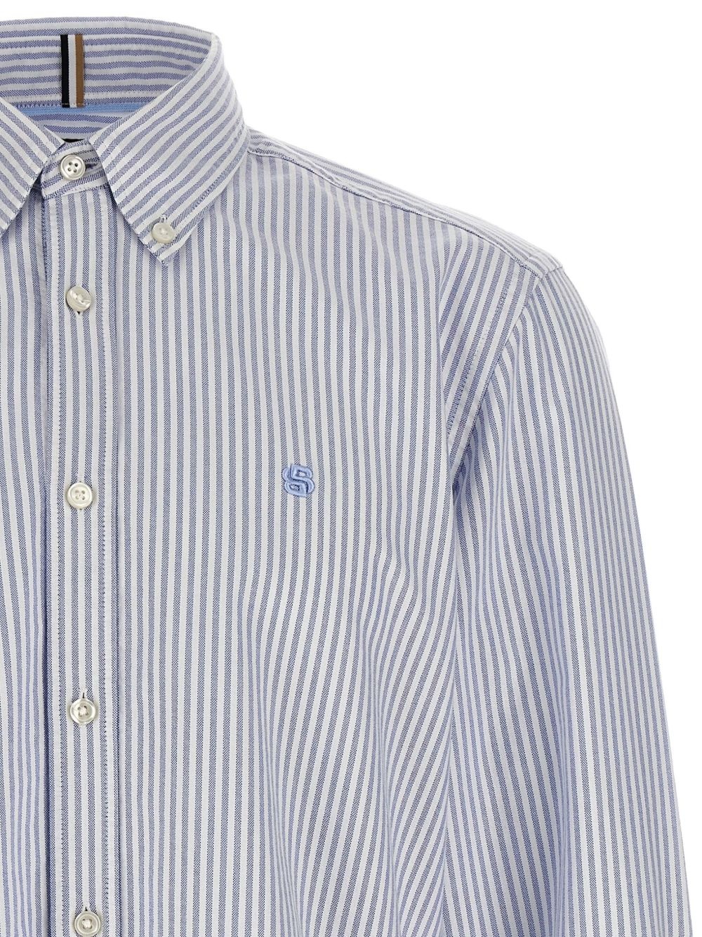 striped button-down shirt - 4