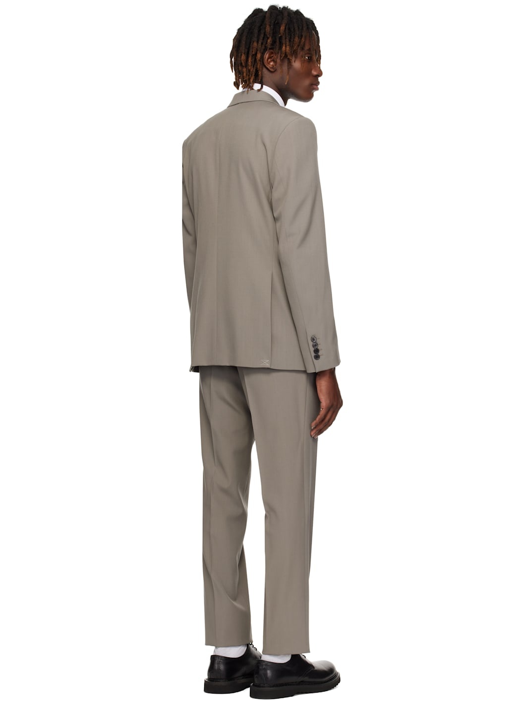 Gray Slim Fit Suit - 3
