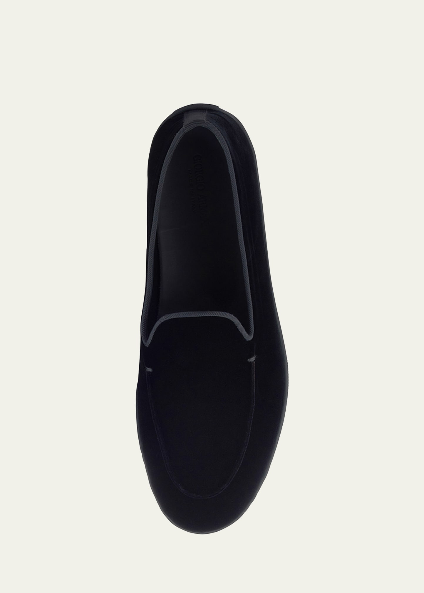 Men's Velvet Rubber-Sole Slipper Loafers - 4