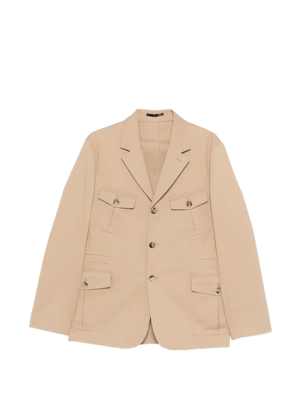 button-fastening chest-pocket jacket - 1