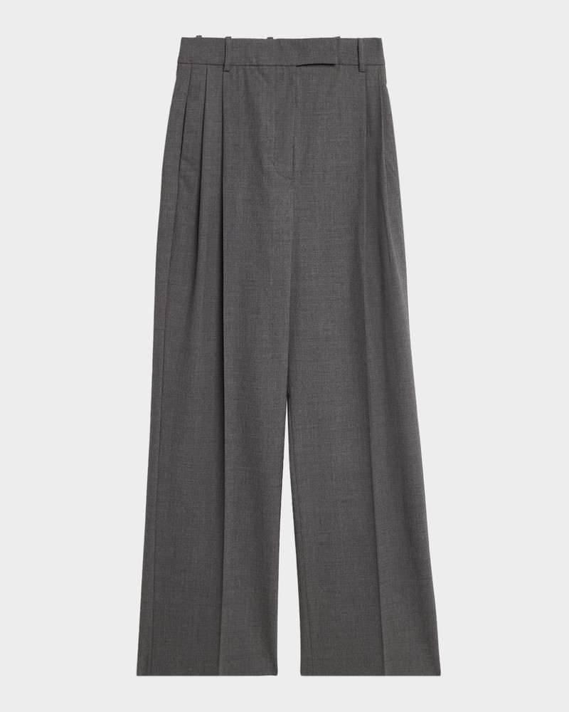 High-Rise Wool Trousers 1