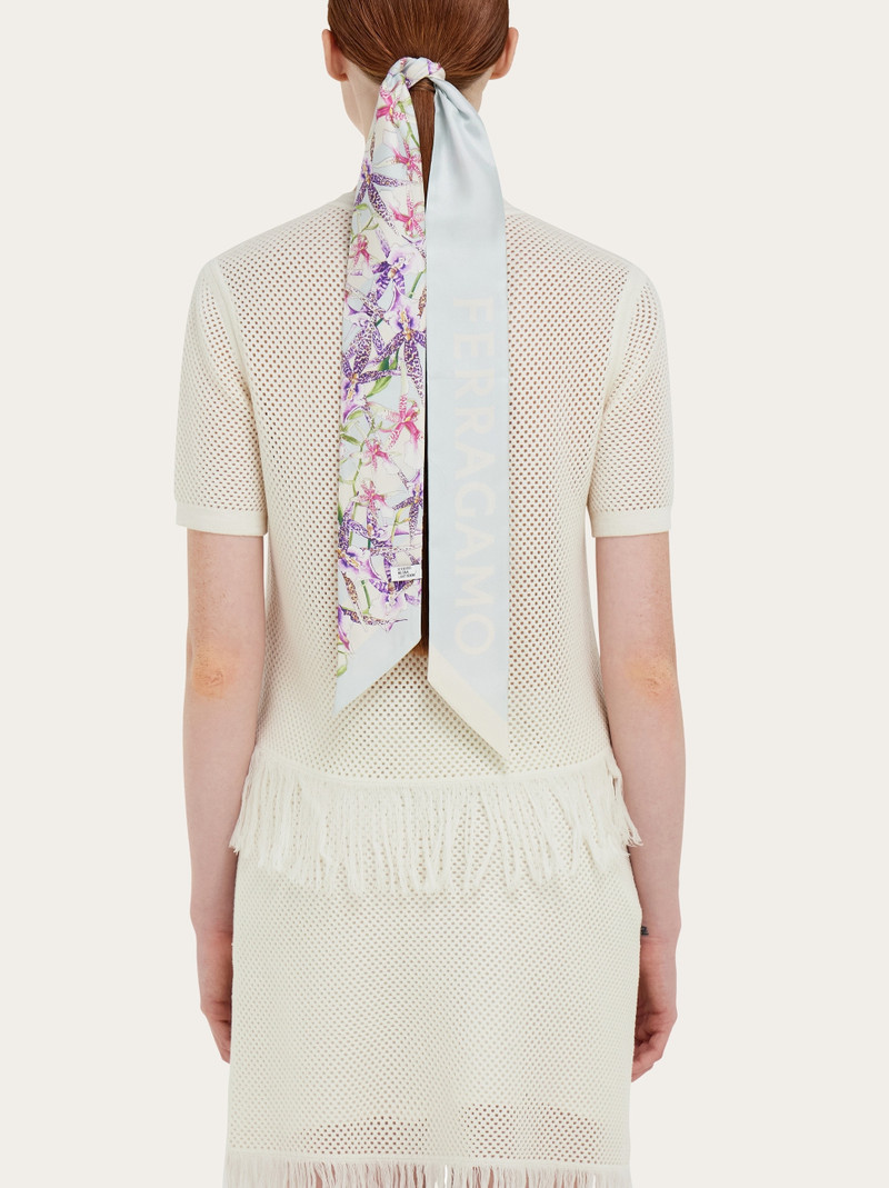 FERRAGAMO Gaia print silk bandeau outlook