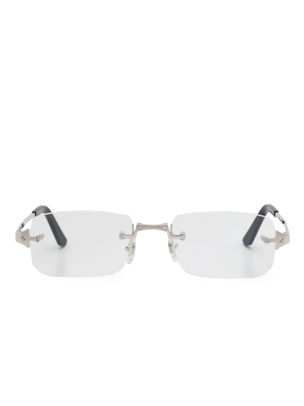 square-frame glasses - 1