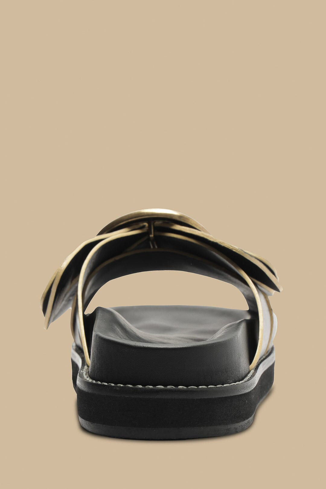 Black Daisy Slide Sandal - 4