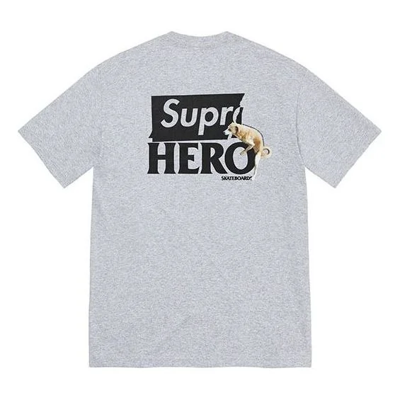 Supreme SS22 Week 17 Antihero Dog Tee Puppy Alphabet Logo Printing Round Neck Short Sleeve Unisex SU - 1