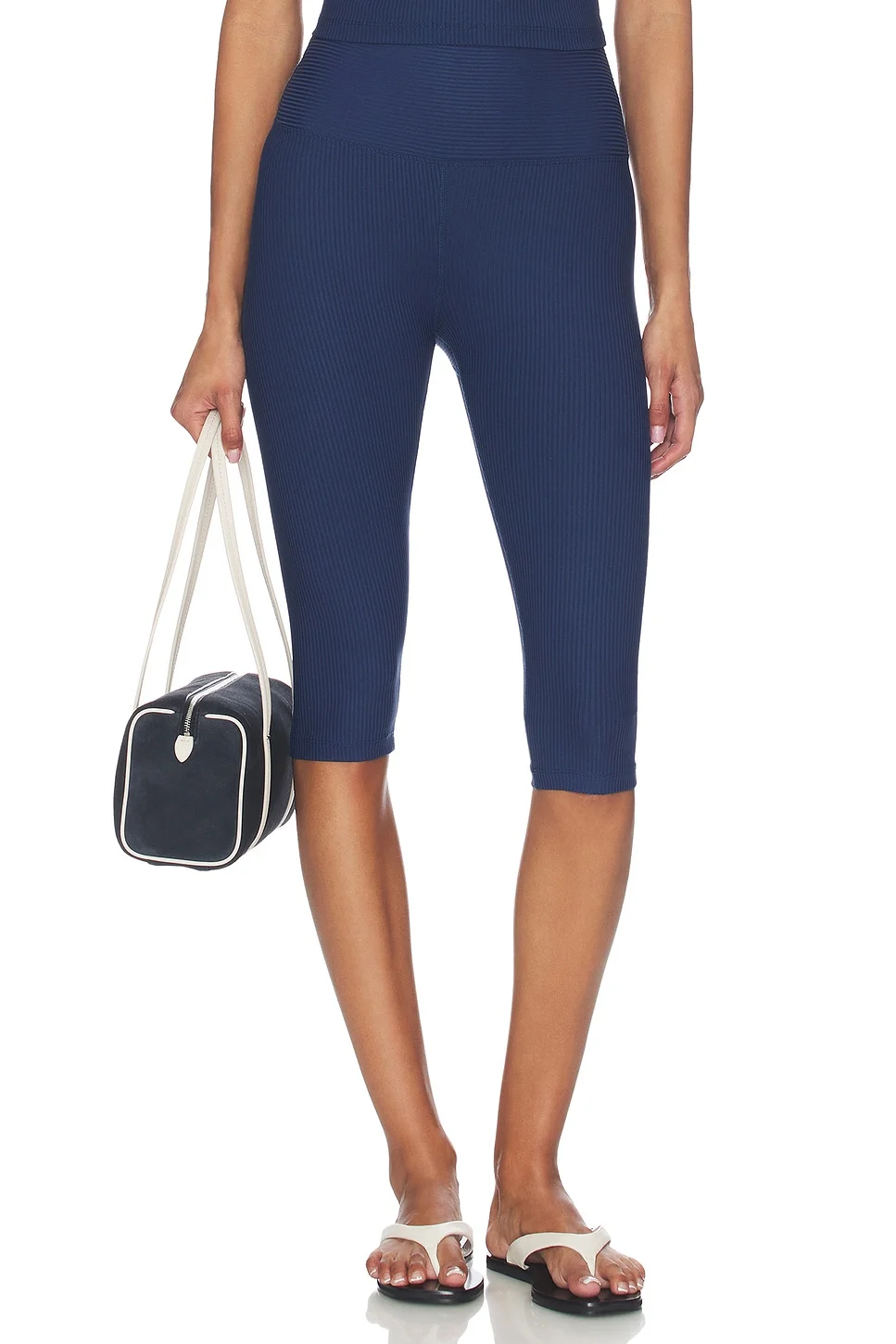 Ribbed Capri Legging - 1