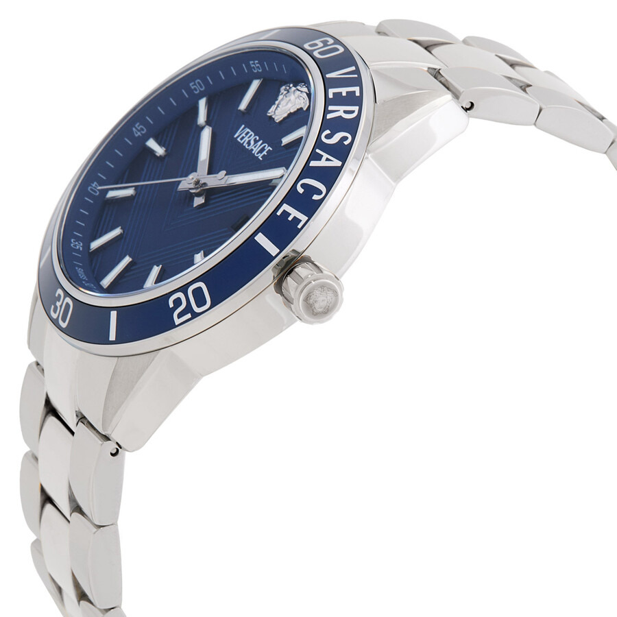 Versace Greca Urban Quartz Blue Dial Men's Watch VEYCA0424 - 1