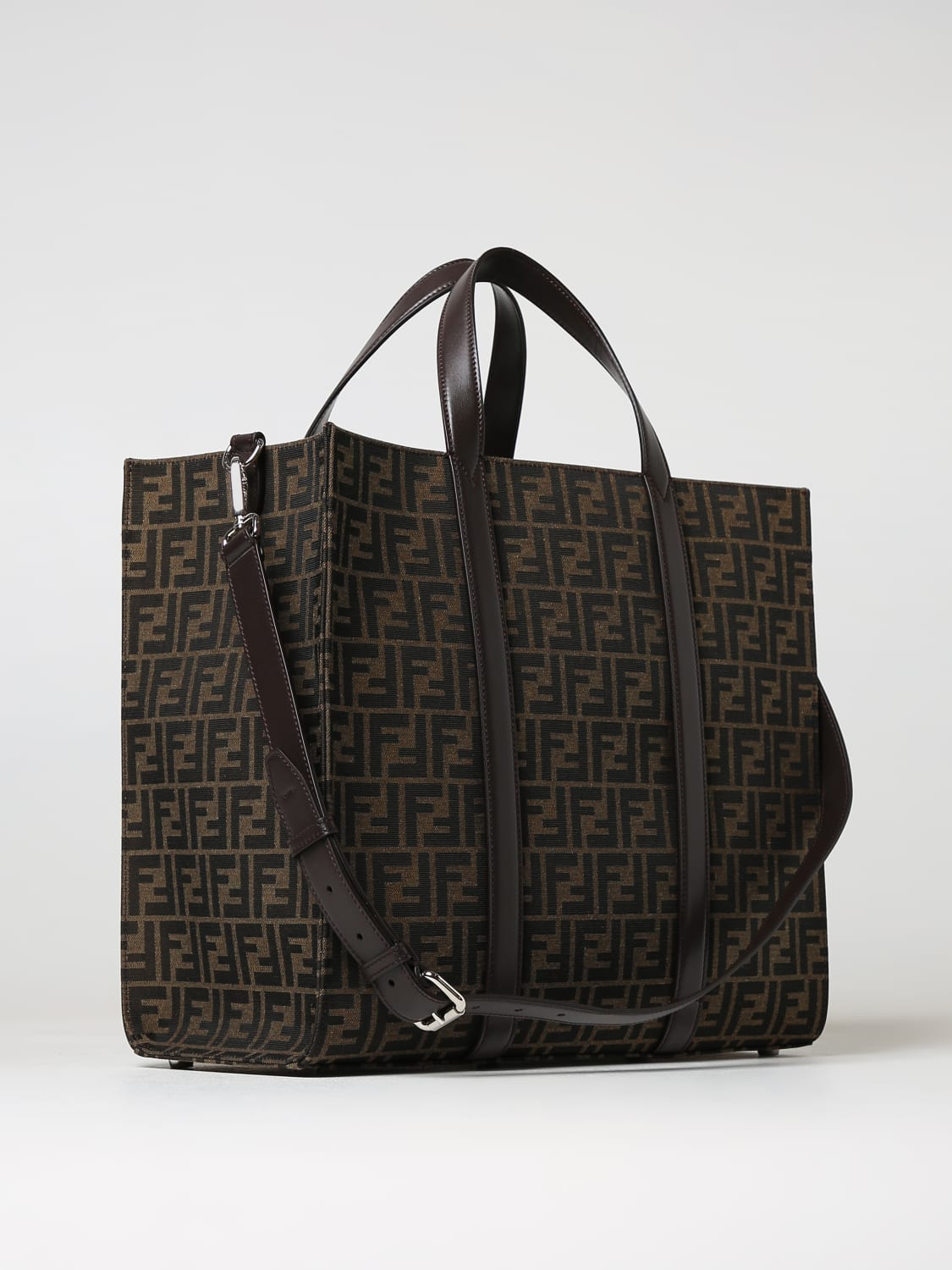 Fendi shopping bag in fabric with jacquard FF monogram - 2