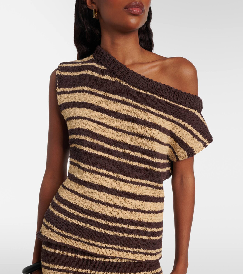Micah striped cotton-blend top 3