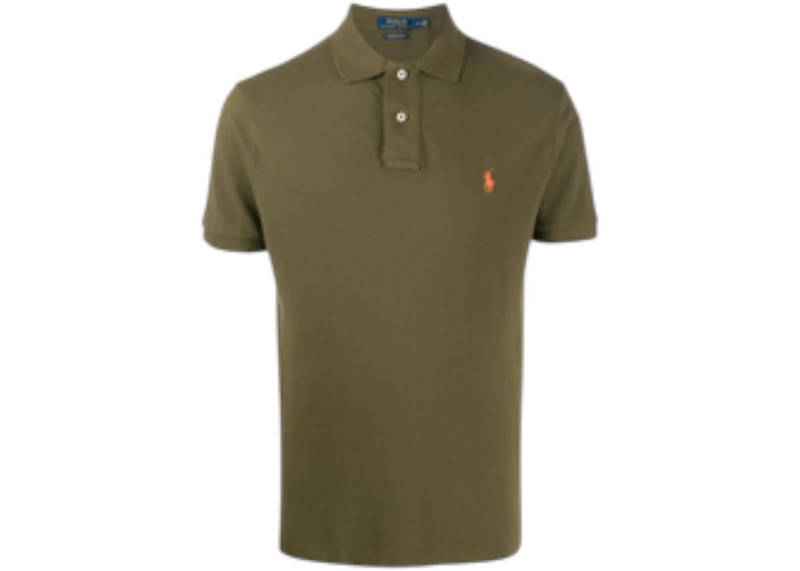 Polo Ralph Lauren Short-Sleeve Slim Fit Mesh Polo Canopy Olive 1