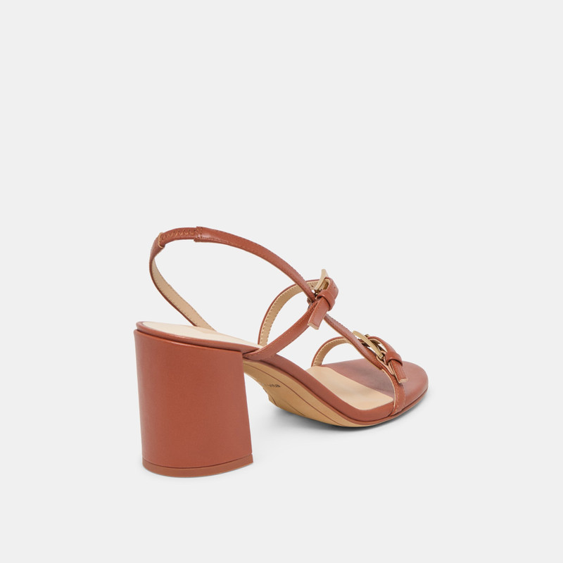 FAYE HEELS COGNAC LEATHER 3