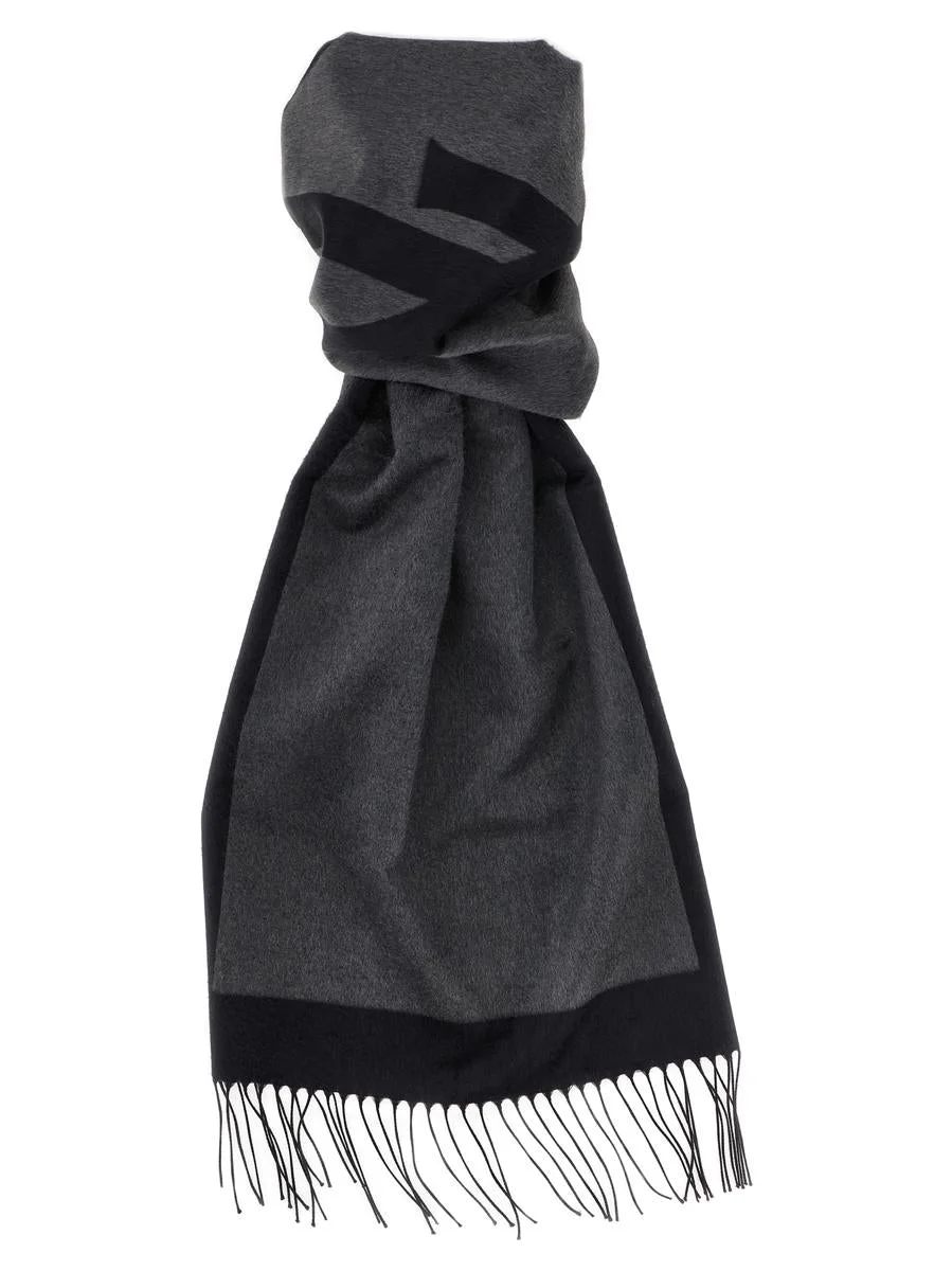 Saint Laurent "Cassandre" Scarf In Silk Jacquard - 1