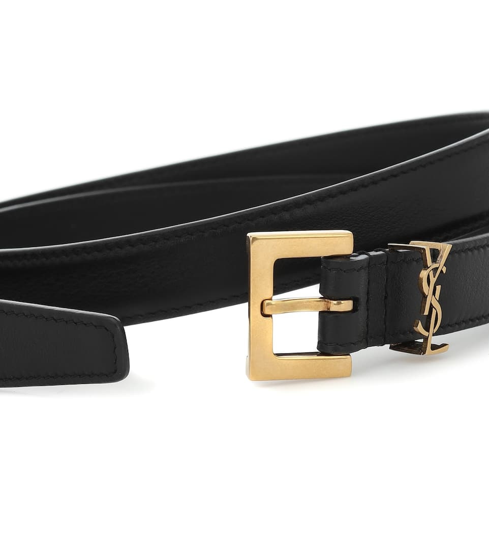 Cassandre slim leather belt - 3