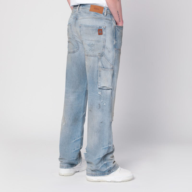 Amiri Jeans Carpenter Light Washed Blue Men - 2