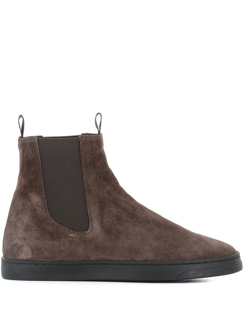 suede pull-tab chelsea boots 1