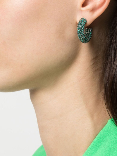 Amina Muaddi crystal-embellished earrings outlook