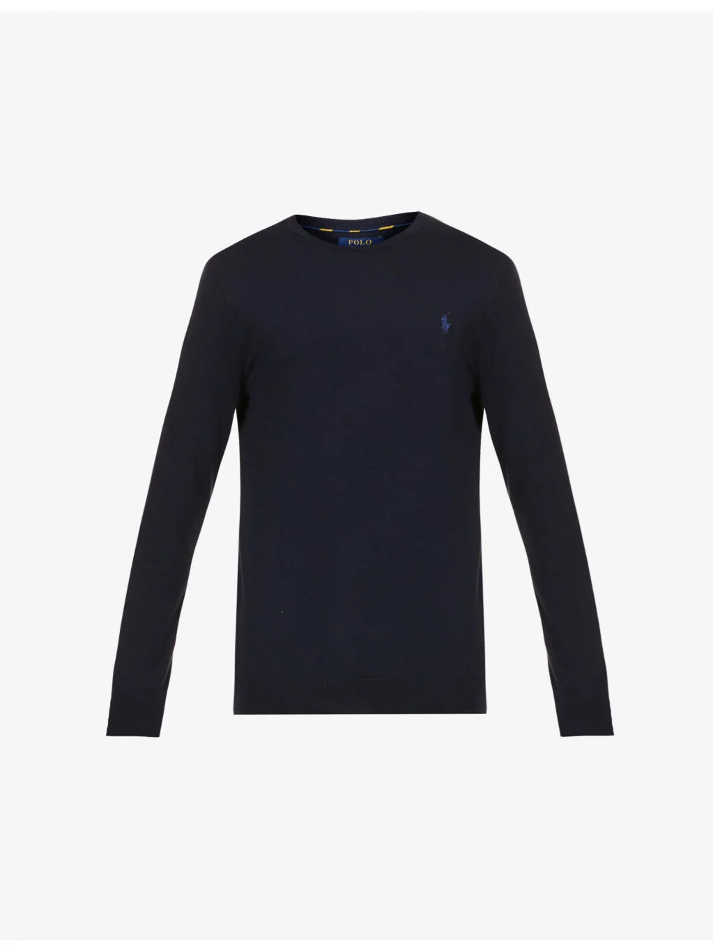 Long-sleeved crewneck cotton jumper - 1