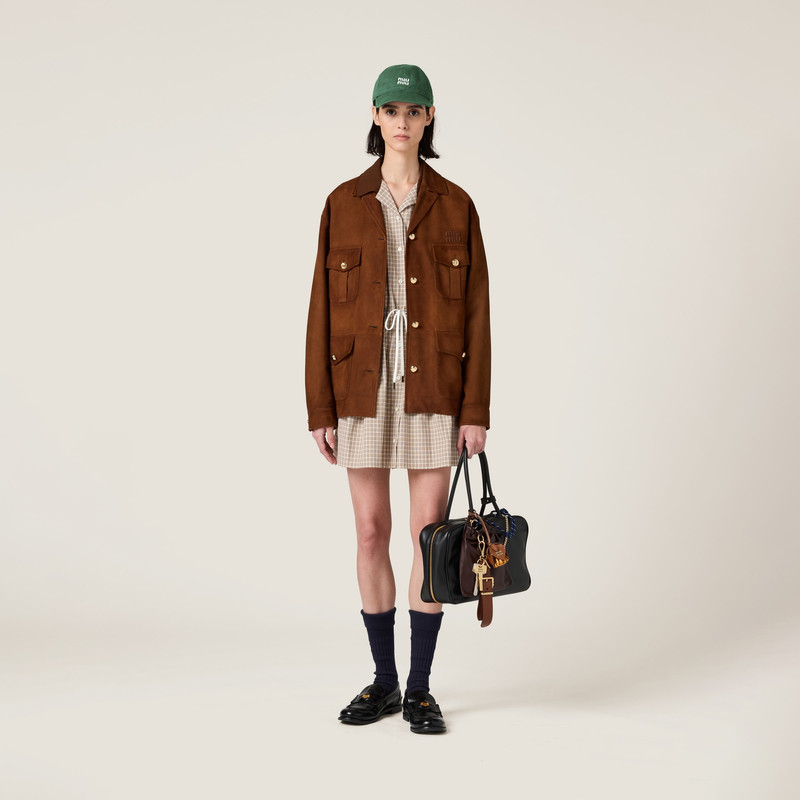 Miu Miu Suede jacket outlook