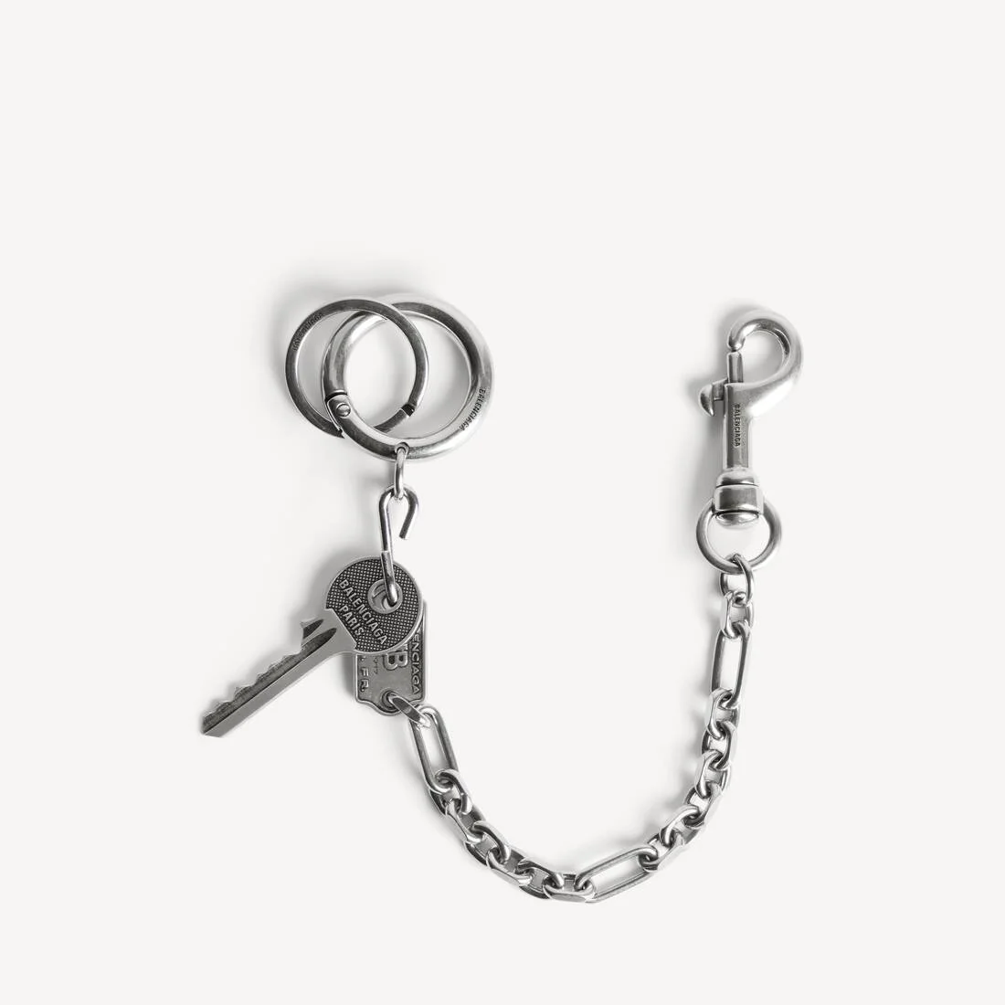 Men's Neverlost Keychain in Antique Silver - 1