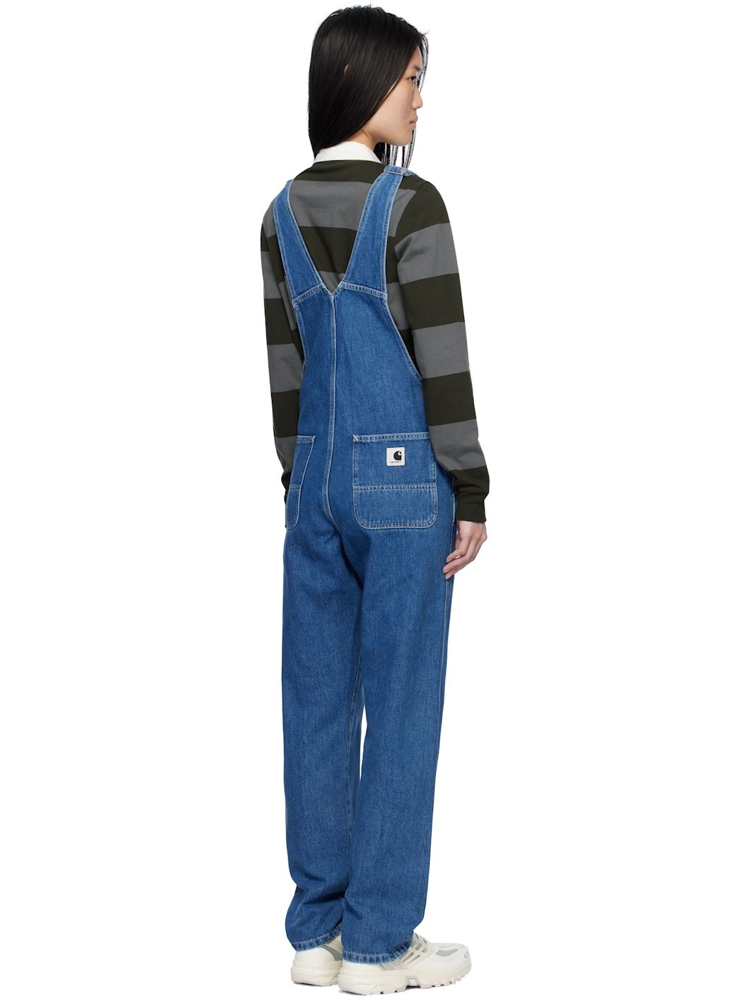 Blue Bib Straight Denim Overalls - 3