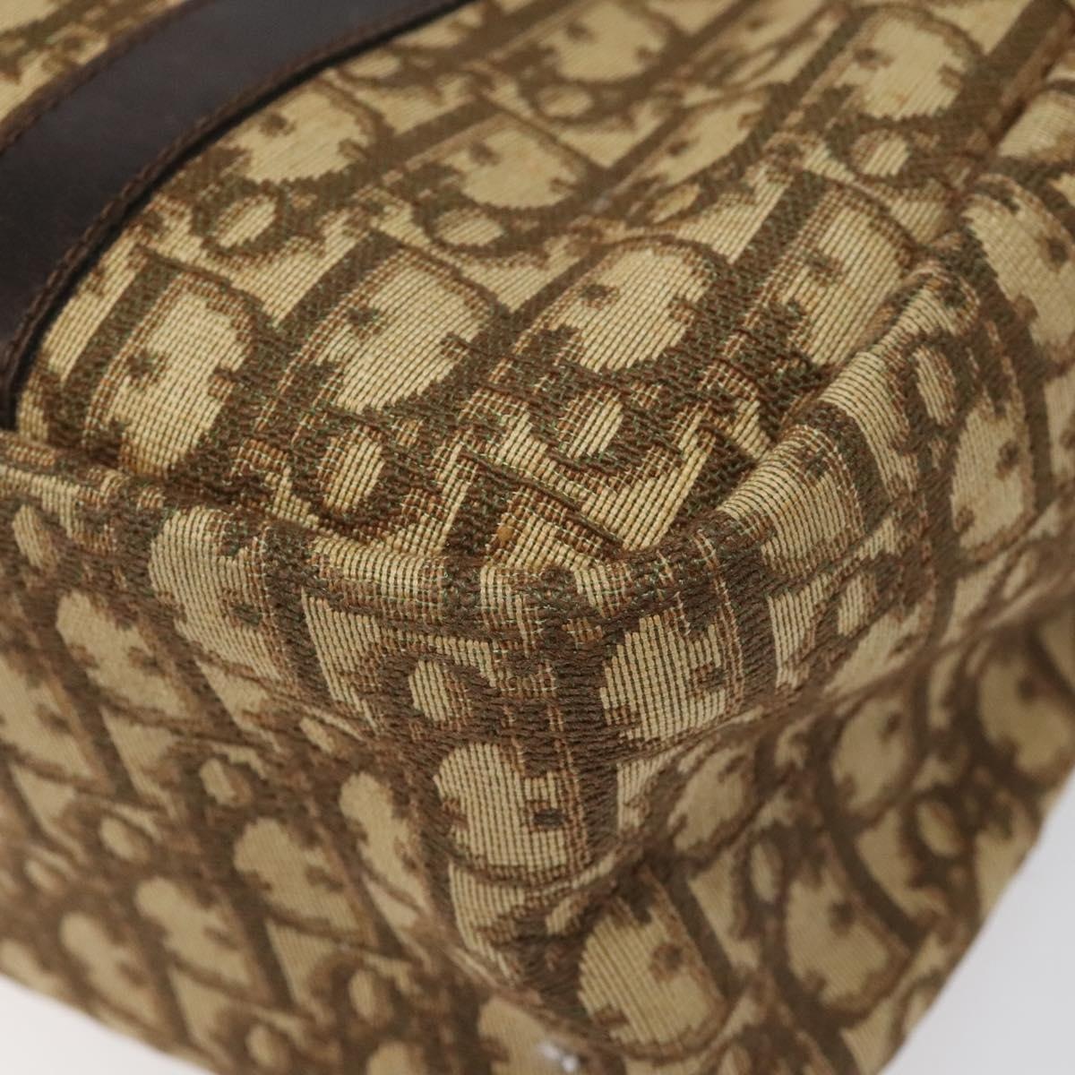DIOR Trotter Canvas Hand Bag Brown - 8