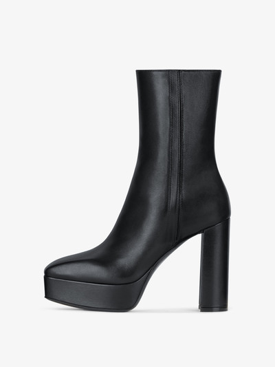 Givenchy G LOCK PLATFORM ANKLE BOOTS IN LEATHER outlook