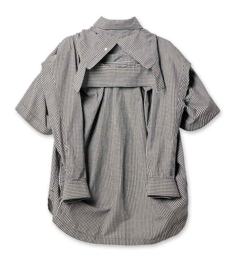 Maison MIHARAYASUHIRO SHAWL LAYERED H/S SHIRTS outlook