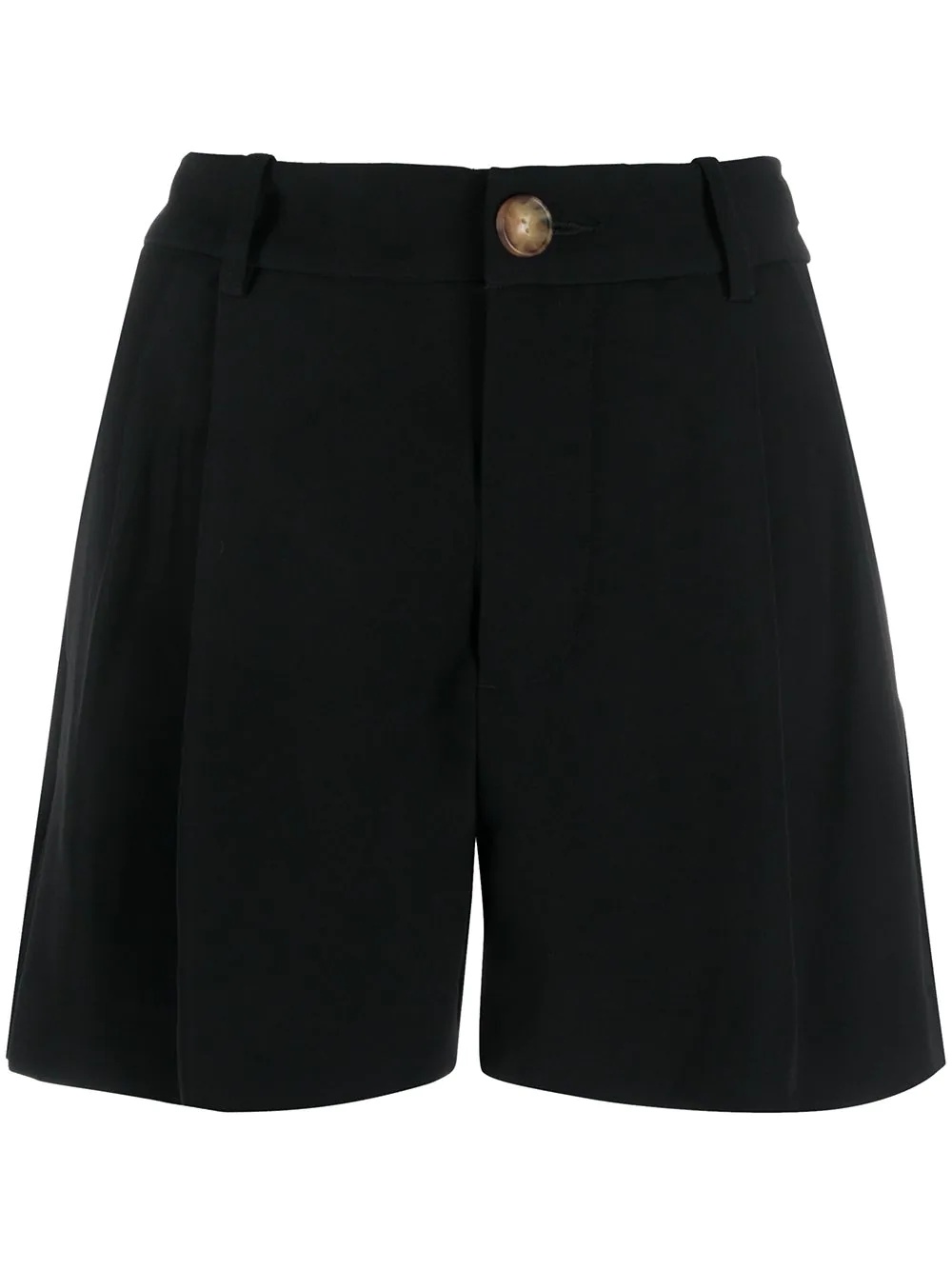 high-waisted tailored-style shorts - 1