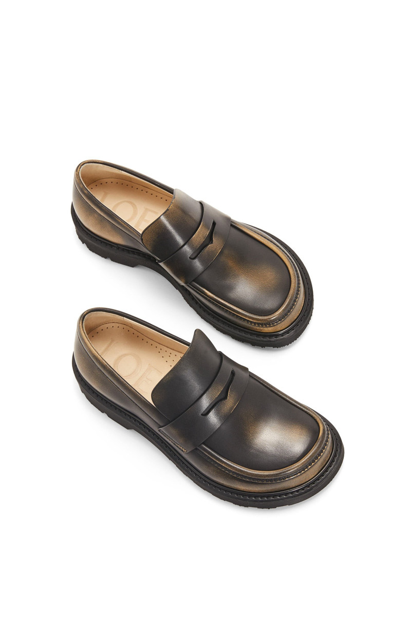 Blaze loafer in bicolour brushed-off calfskin 4