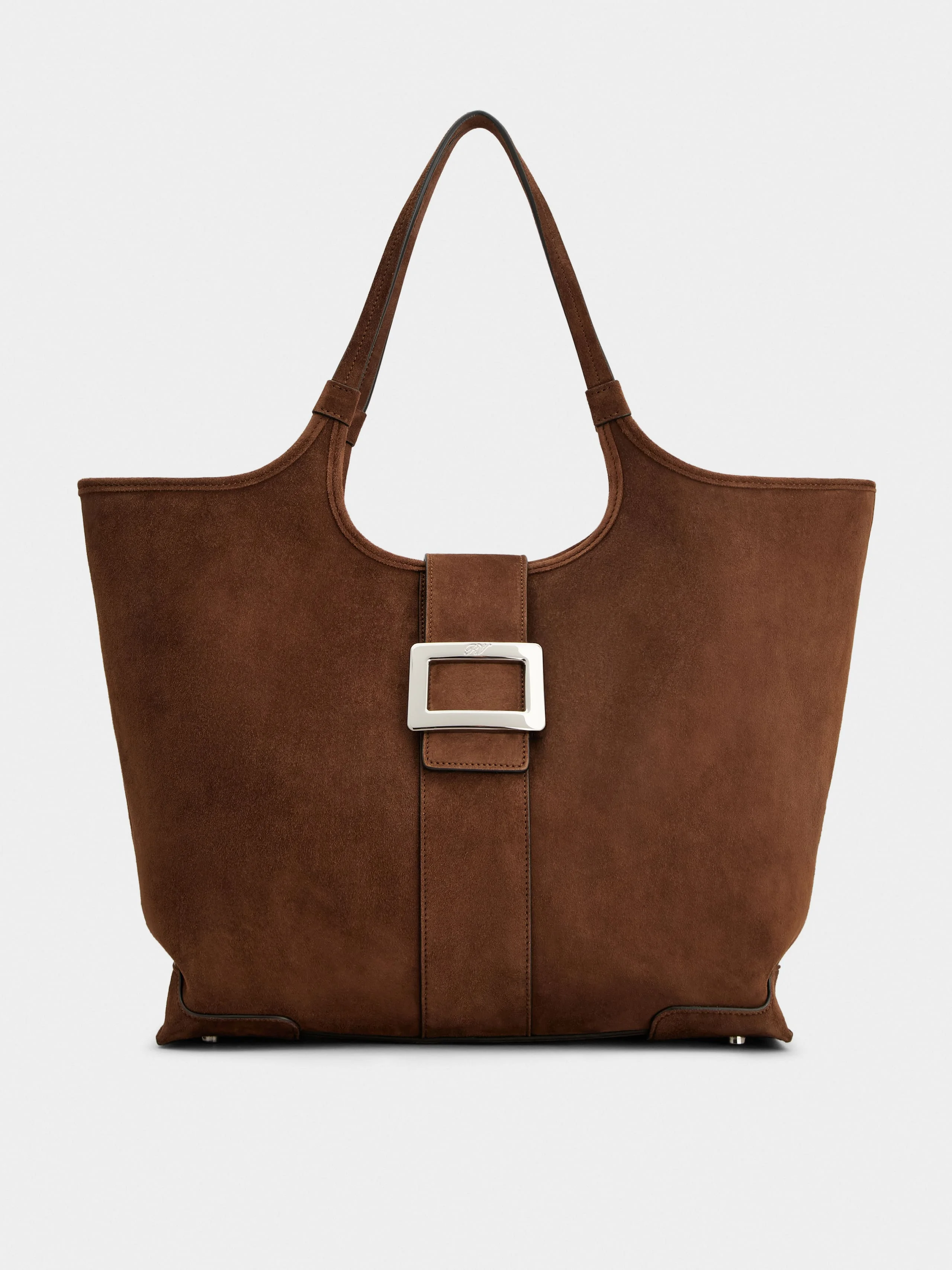 Belle Vivier Medium Shopping Bag in suede - 1