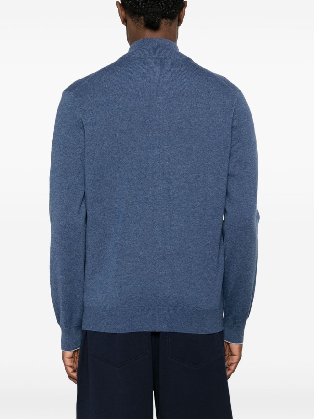 zip-up cashmere jumper - 4