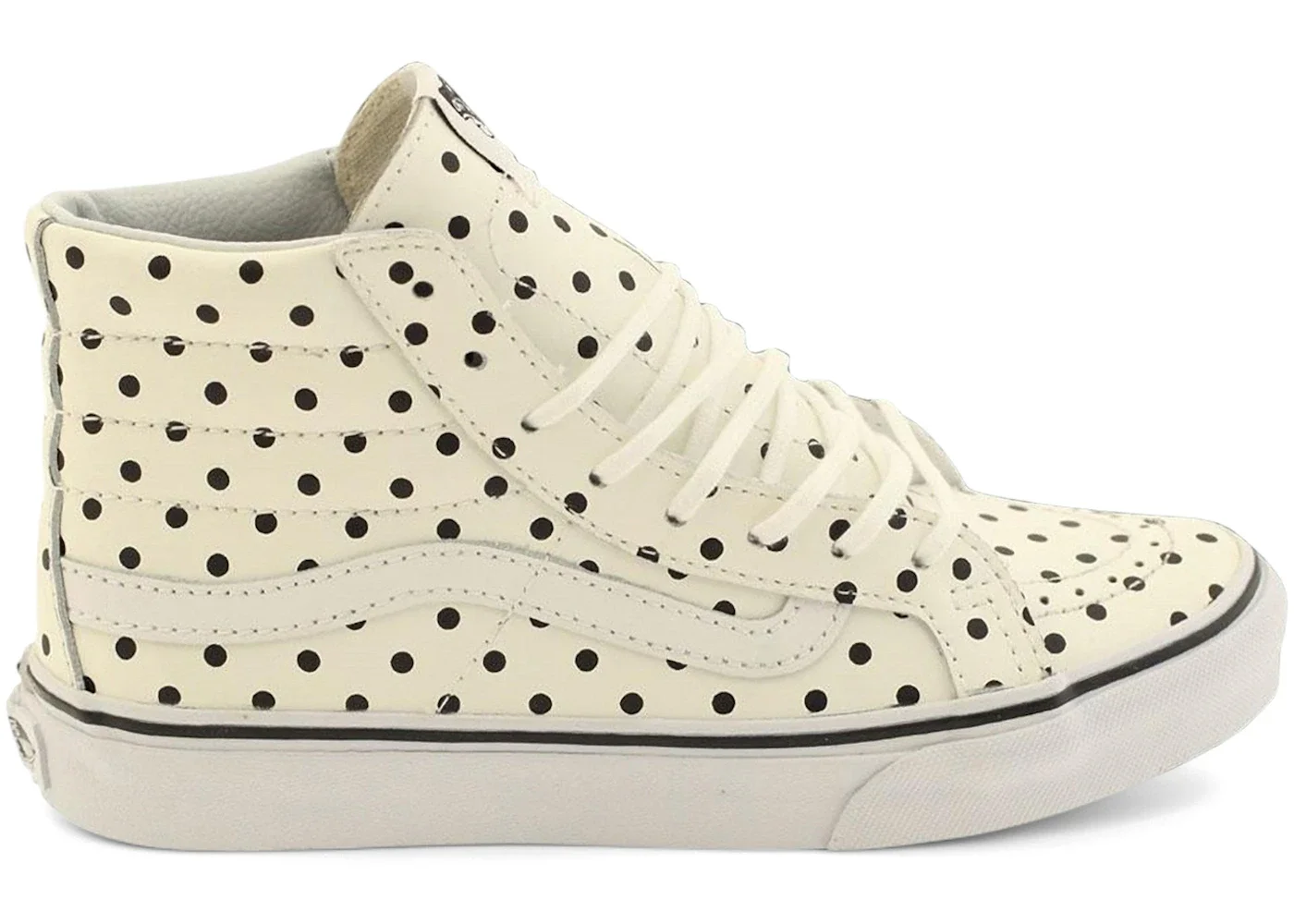 Vans Sk8-Hi Slim Polka Dots White (Women's) - 1