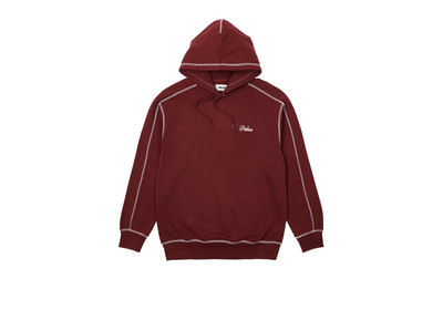 PALACE CHAIN STITCH HOOD CHERRY outlook