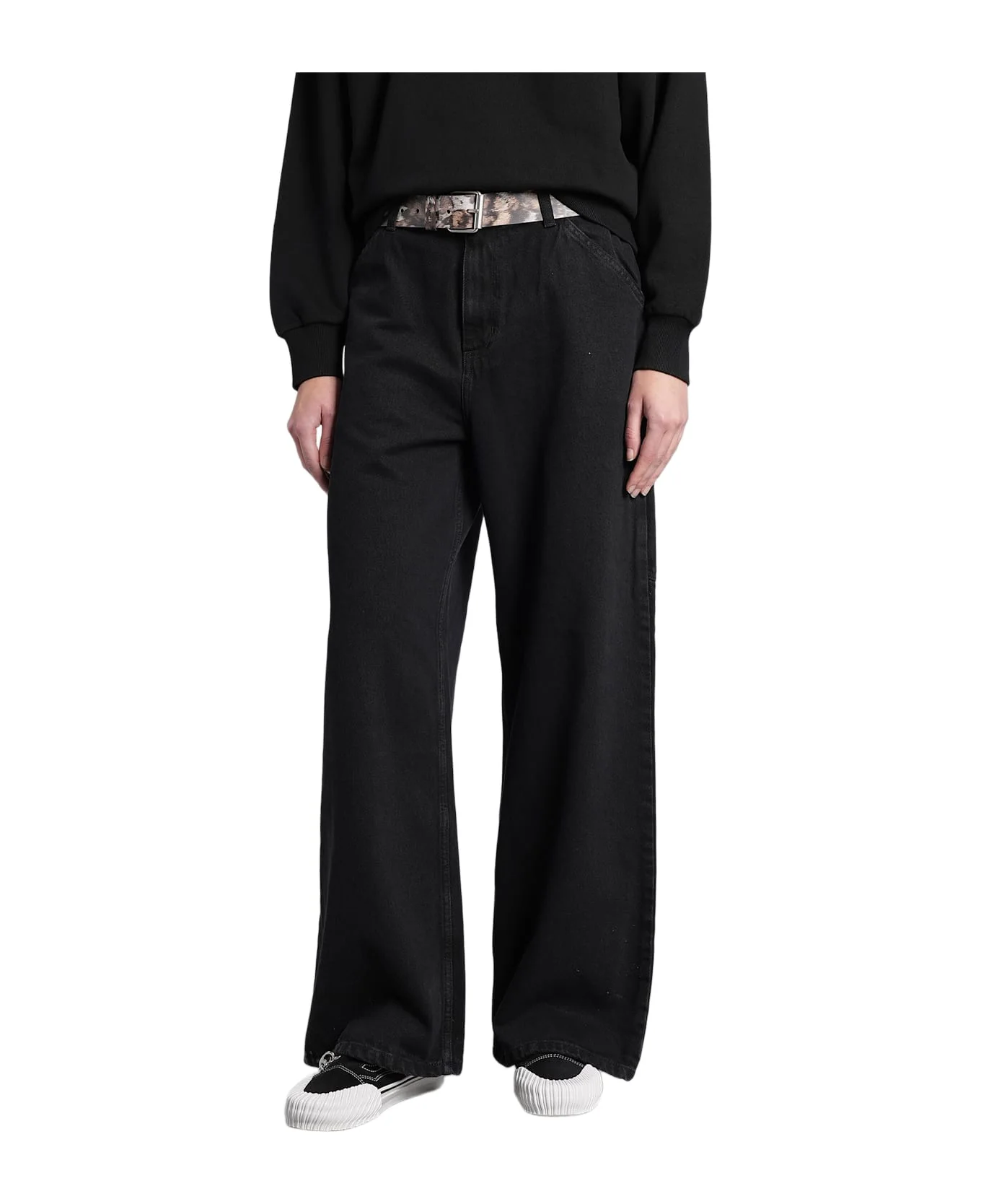 W Jeans Pant Jeans In Black Cotton - 1