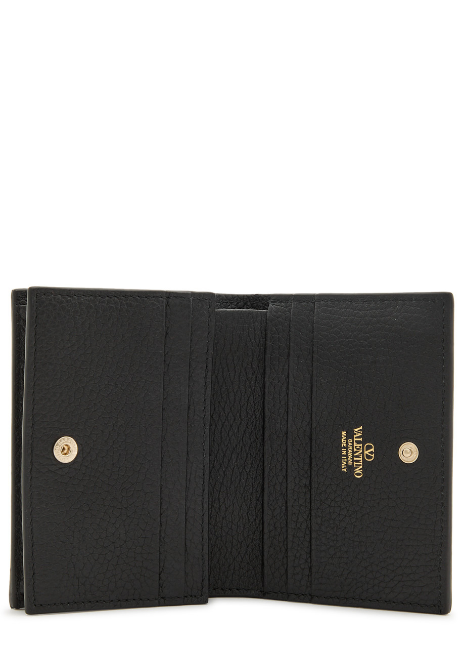 Valentino Rockstud Grained Leather Wallet - 3