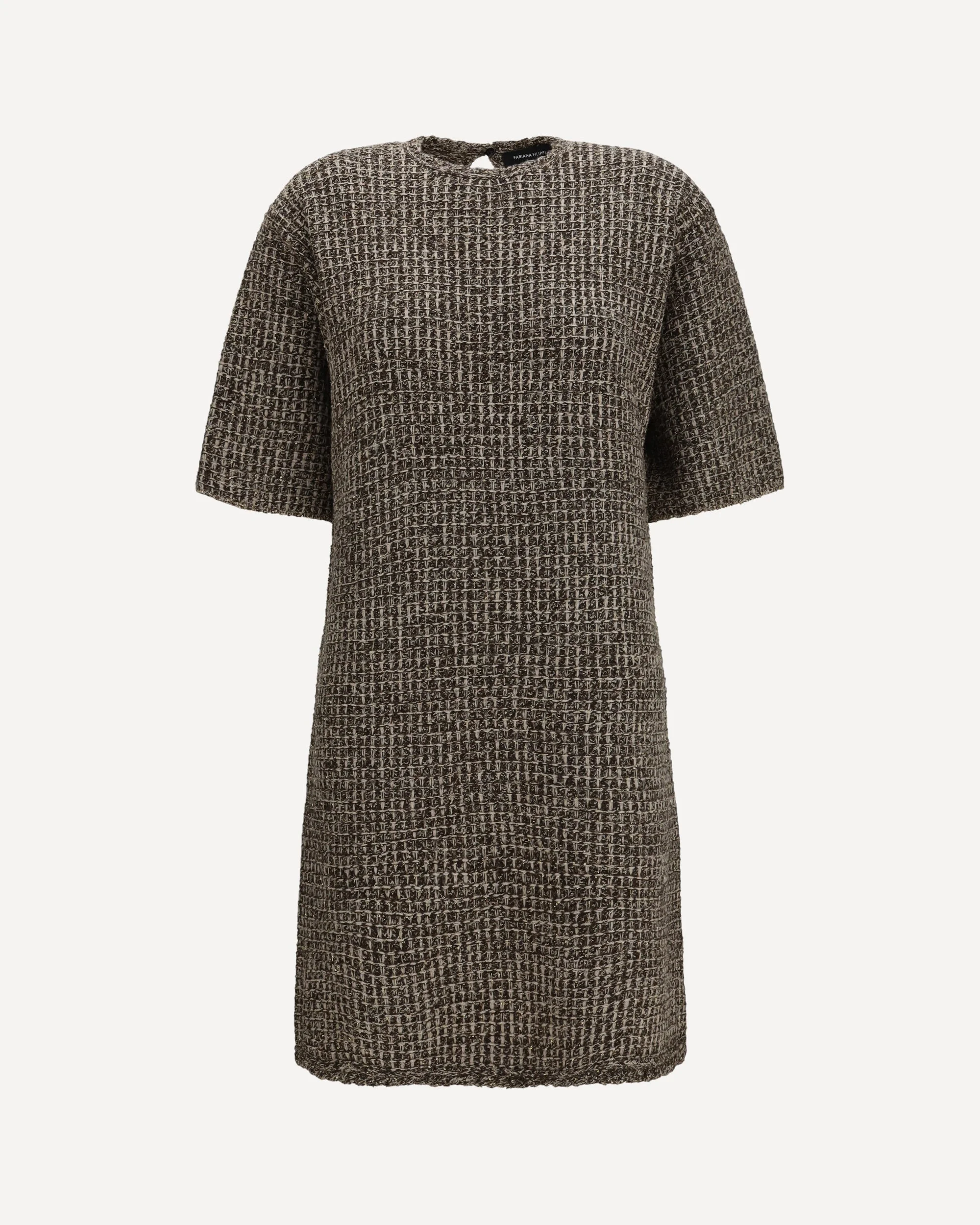 Sequin-effect tweed Dress - 1