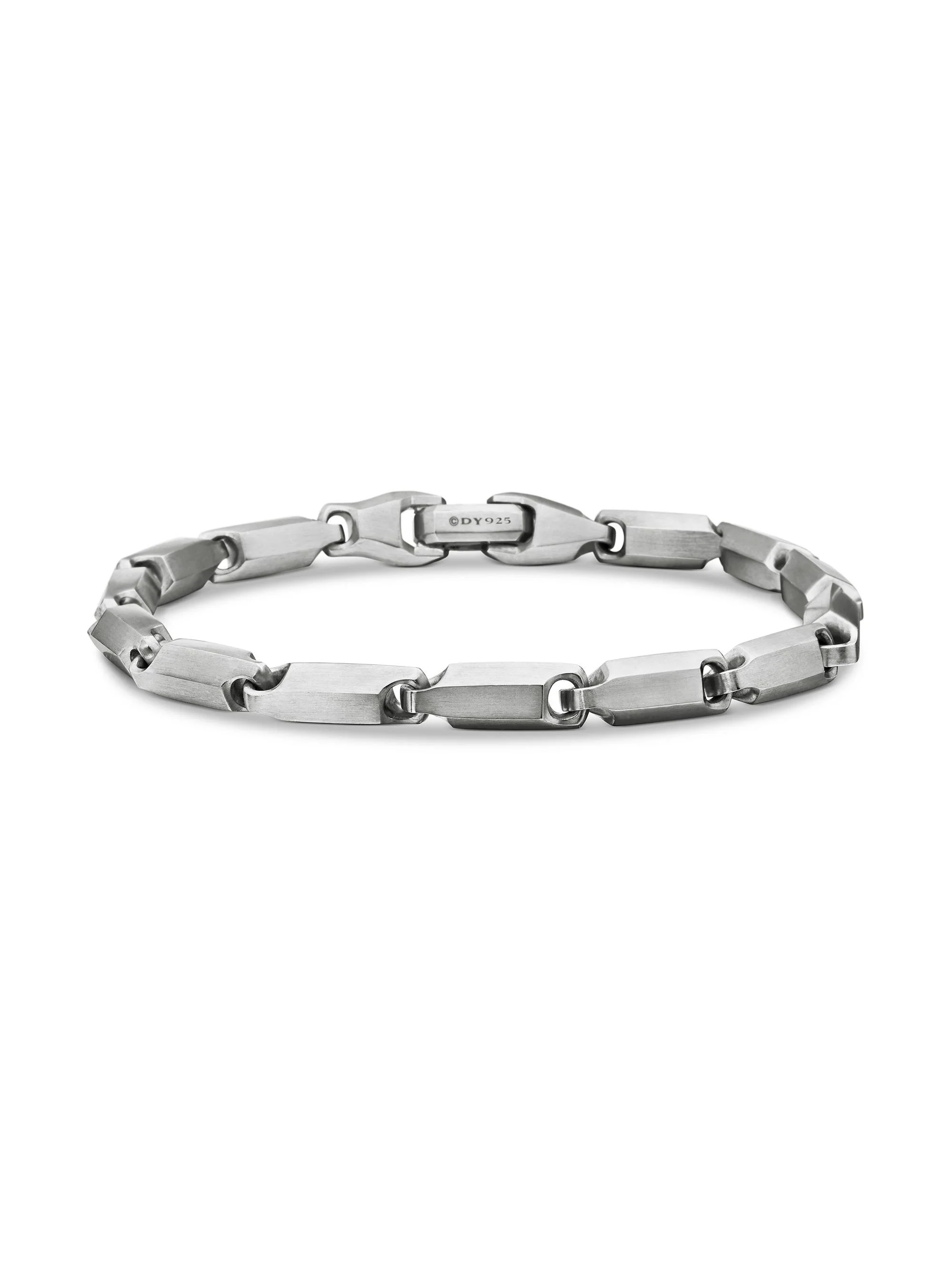 Men's Streamline Link Bracelet in Sterling Silver, 6mm - Silver - 1