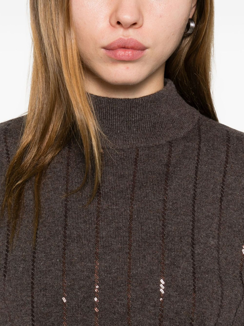 sequin-embellished cashmere top 5
