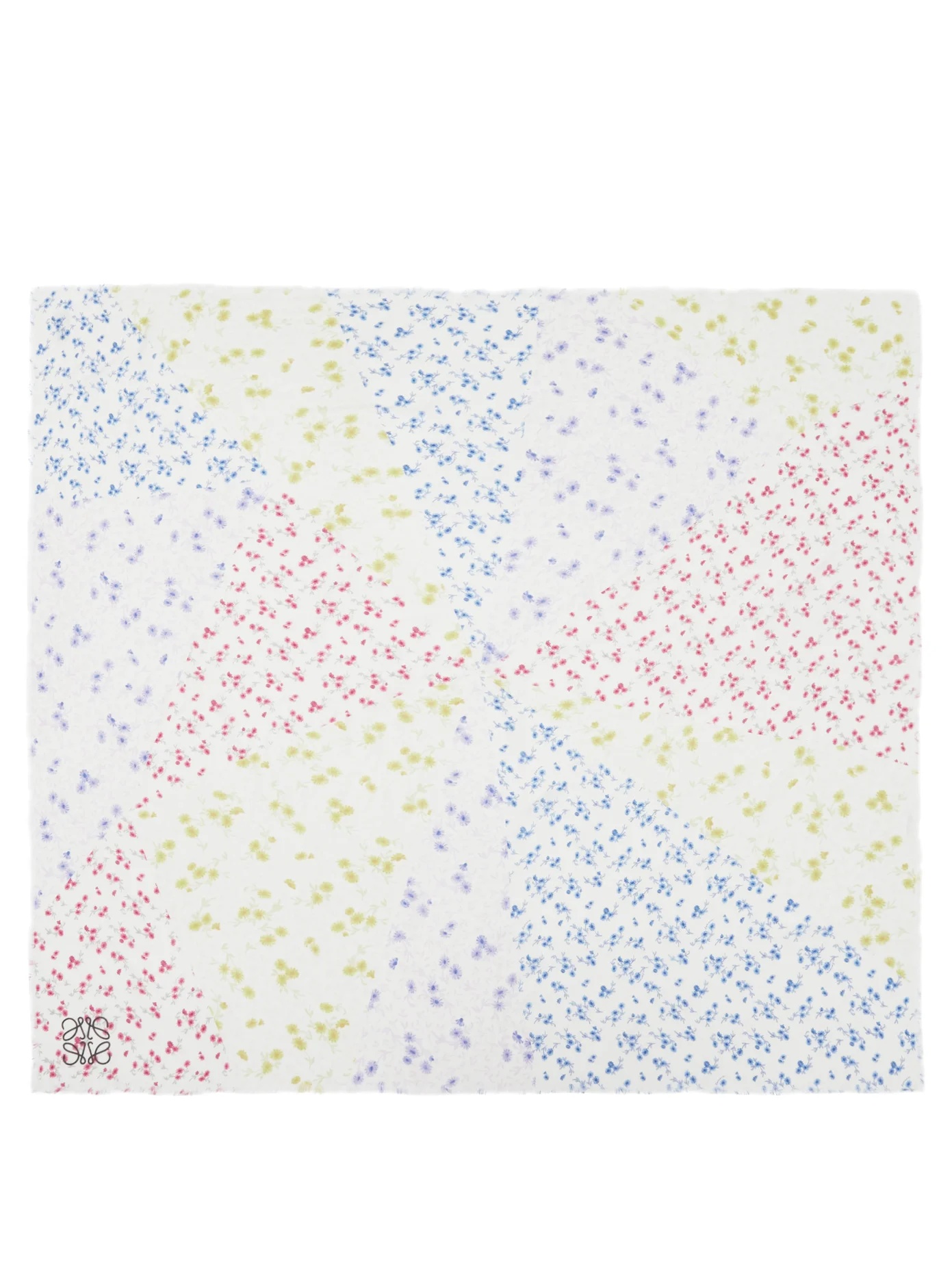 Anagram floral-print modal-blend scarf - 4