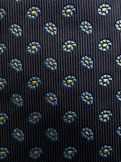 Etro embroidered-floral silk tie outlook