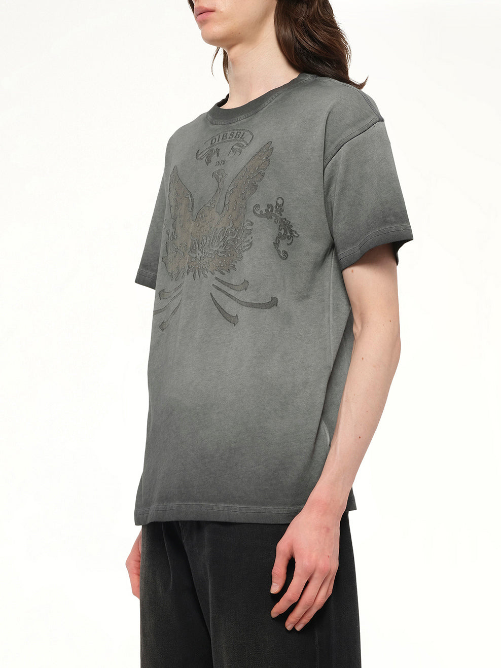 T-NORM-T9 T-Shirt in Washed Grey - 3