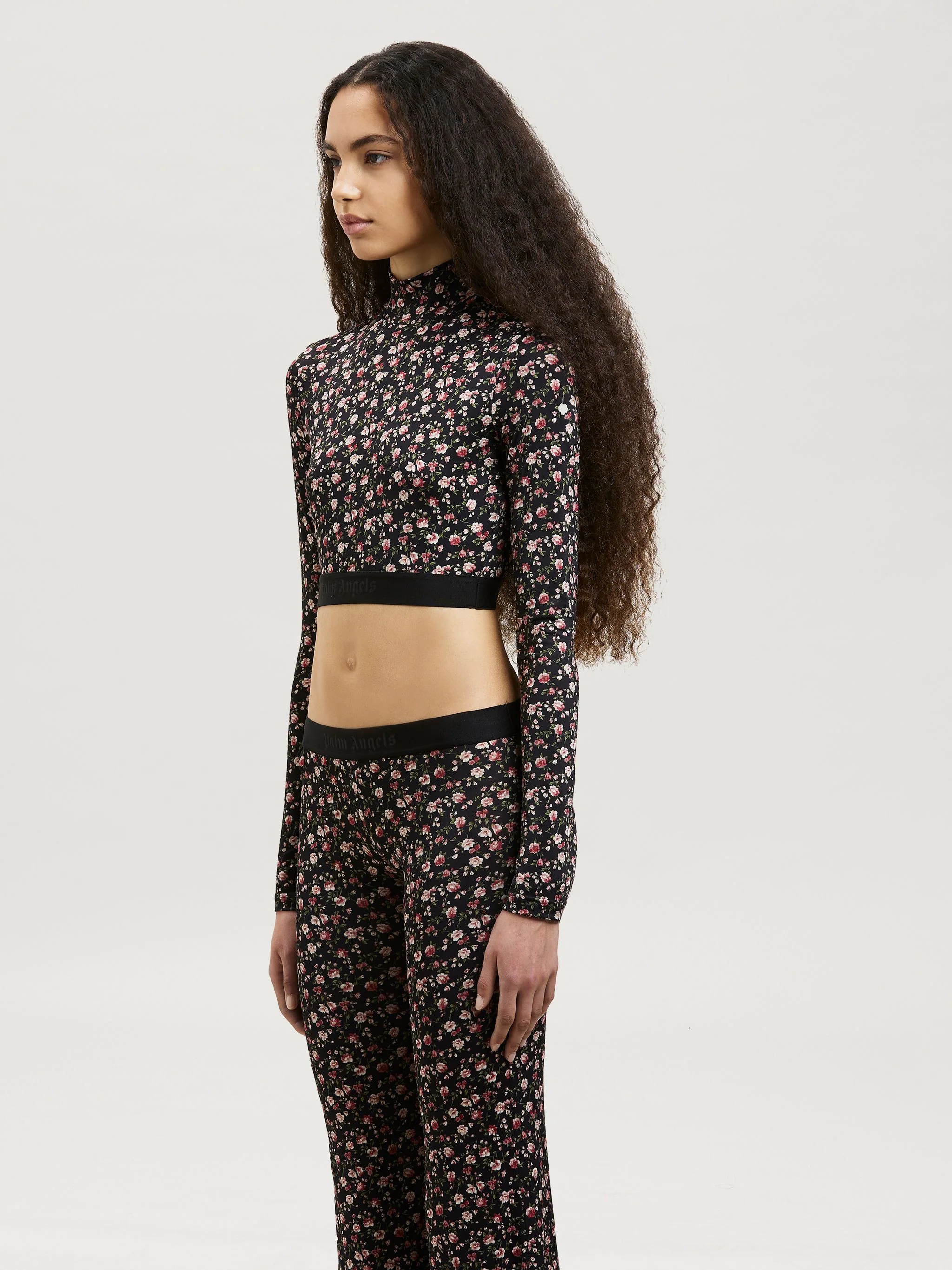 FLOWERS MOCK NECK LOGO TOP - 4