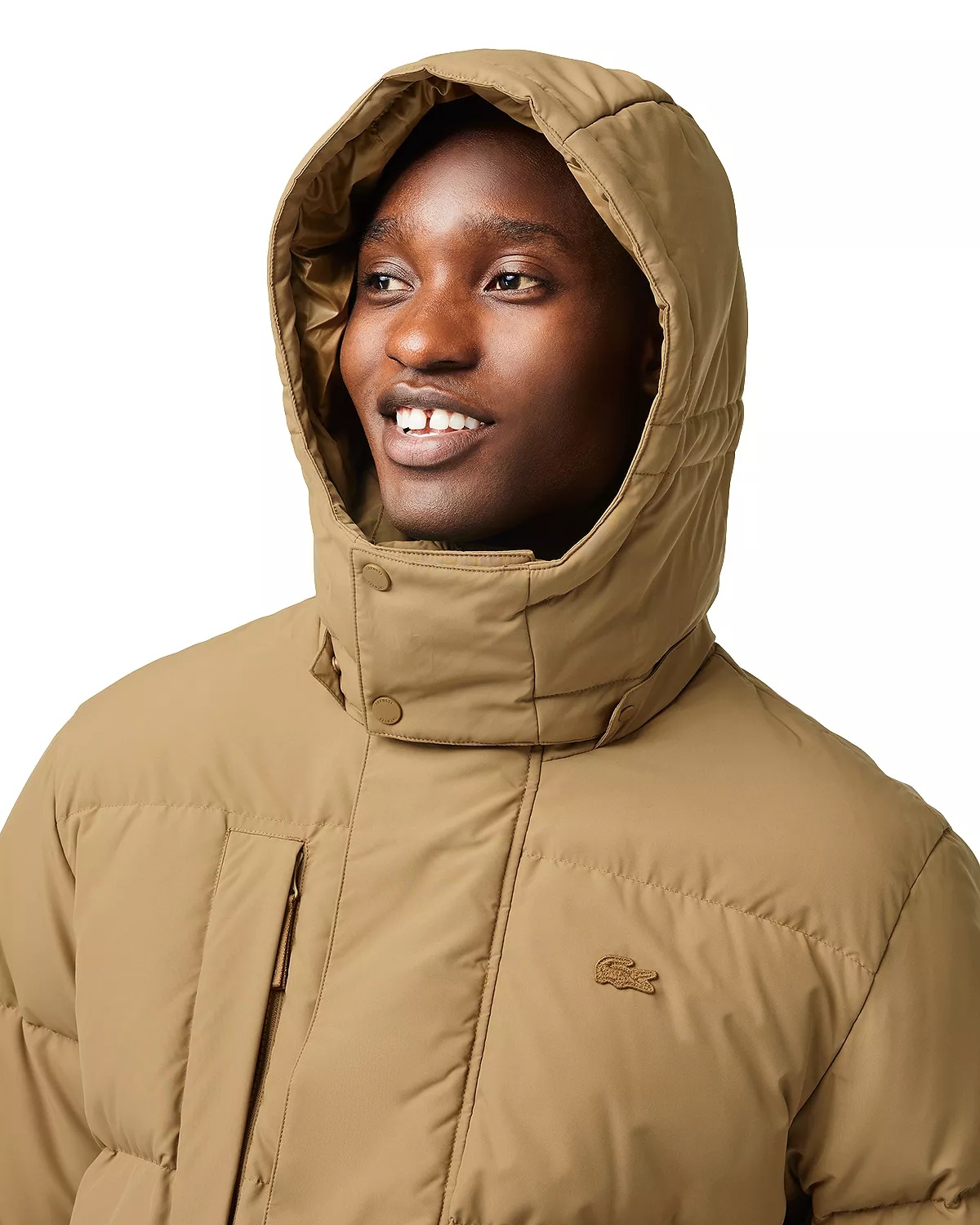 Lacoste Hooded Zip Down Puffer Jacket - 4