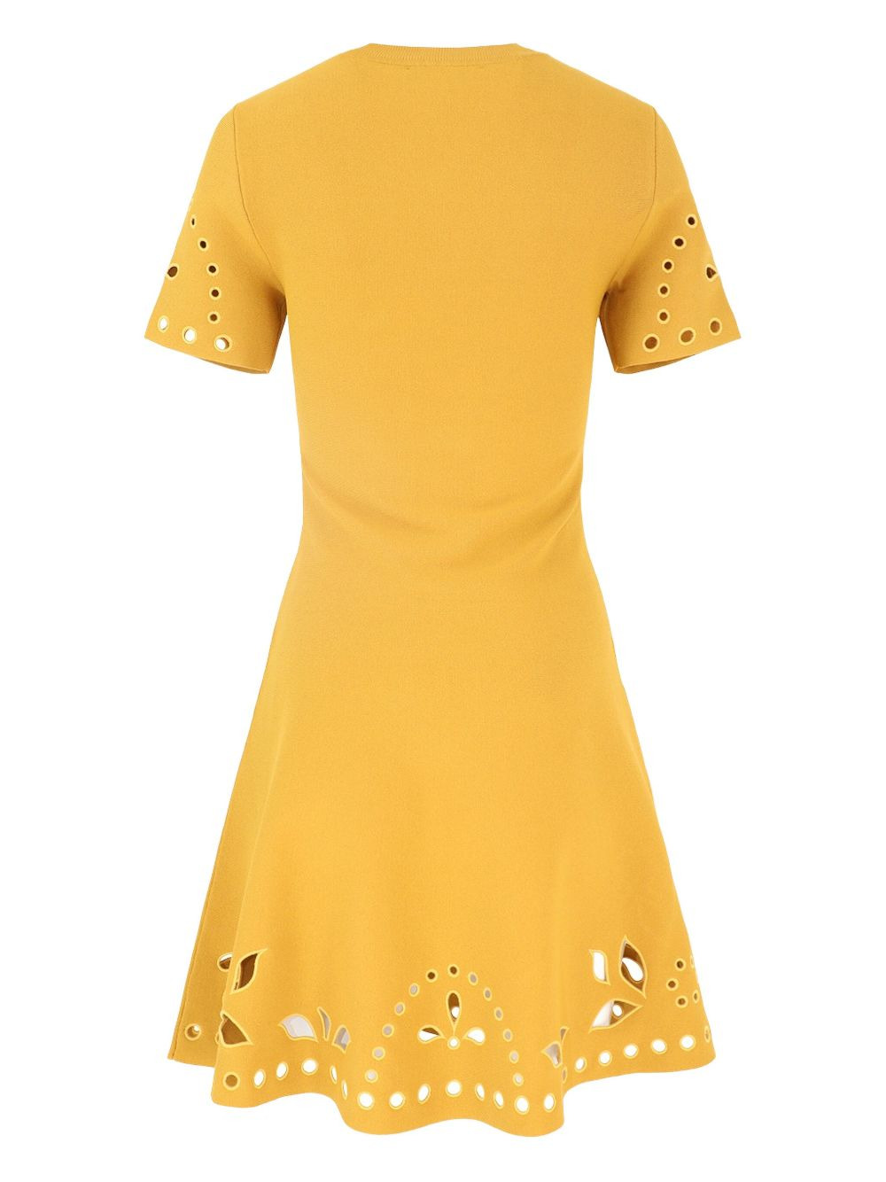 eyelet-embellished mini dress - 2