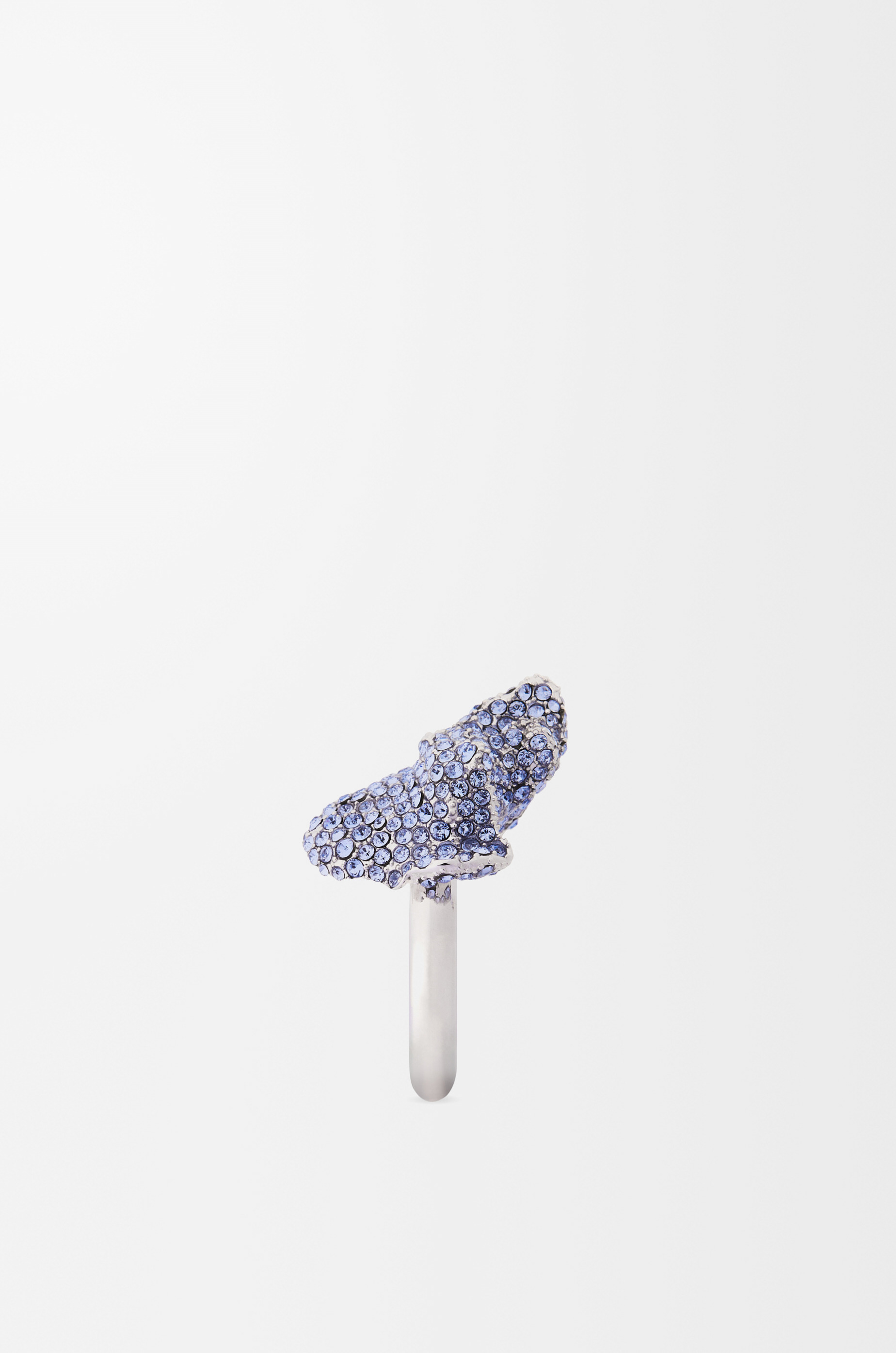 Glitter Fragment ring in sterling silver and crystals - 5