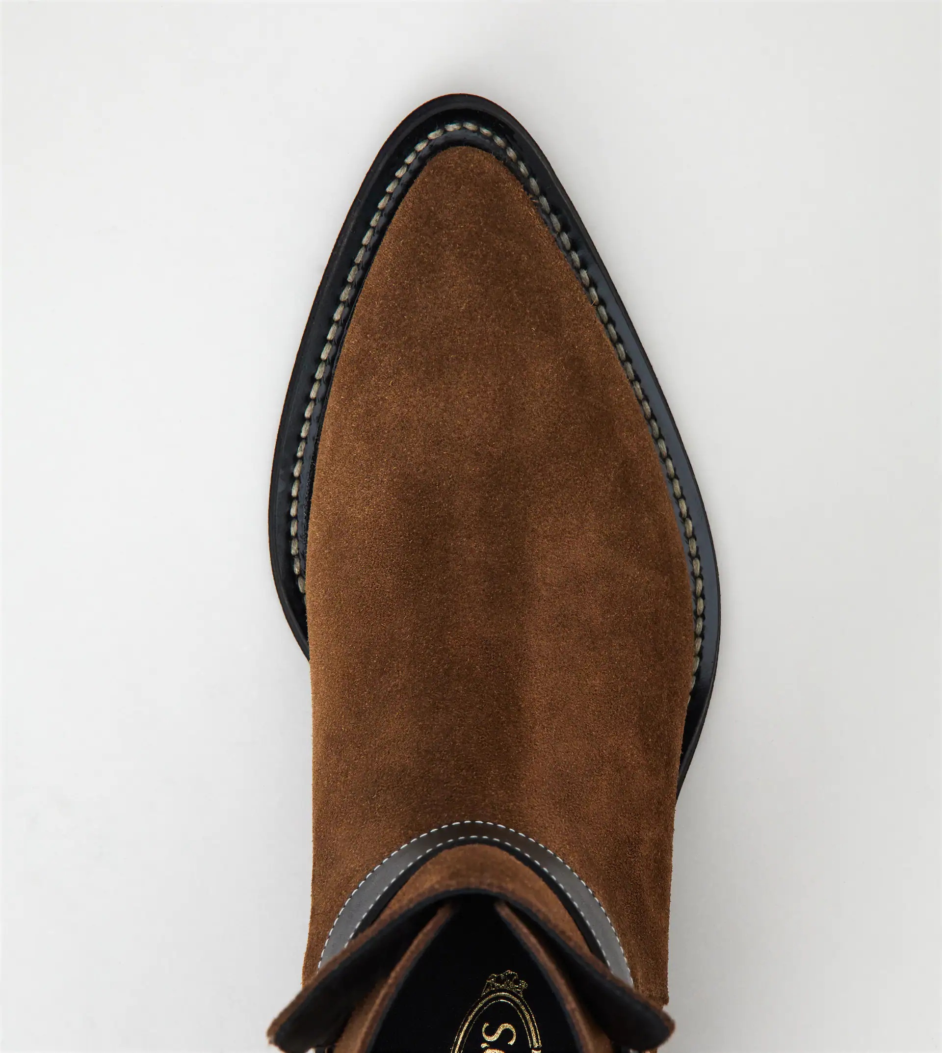 ANKLE BOOTS IN SUEDE - BROWN - 4