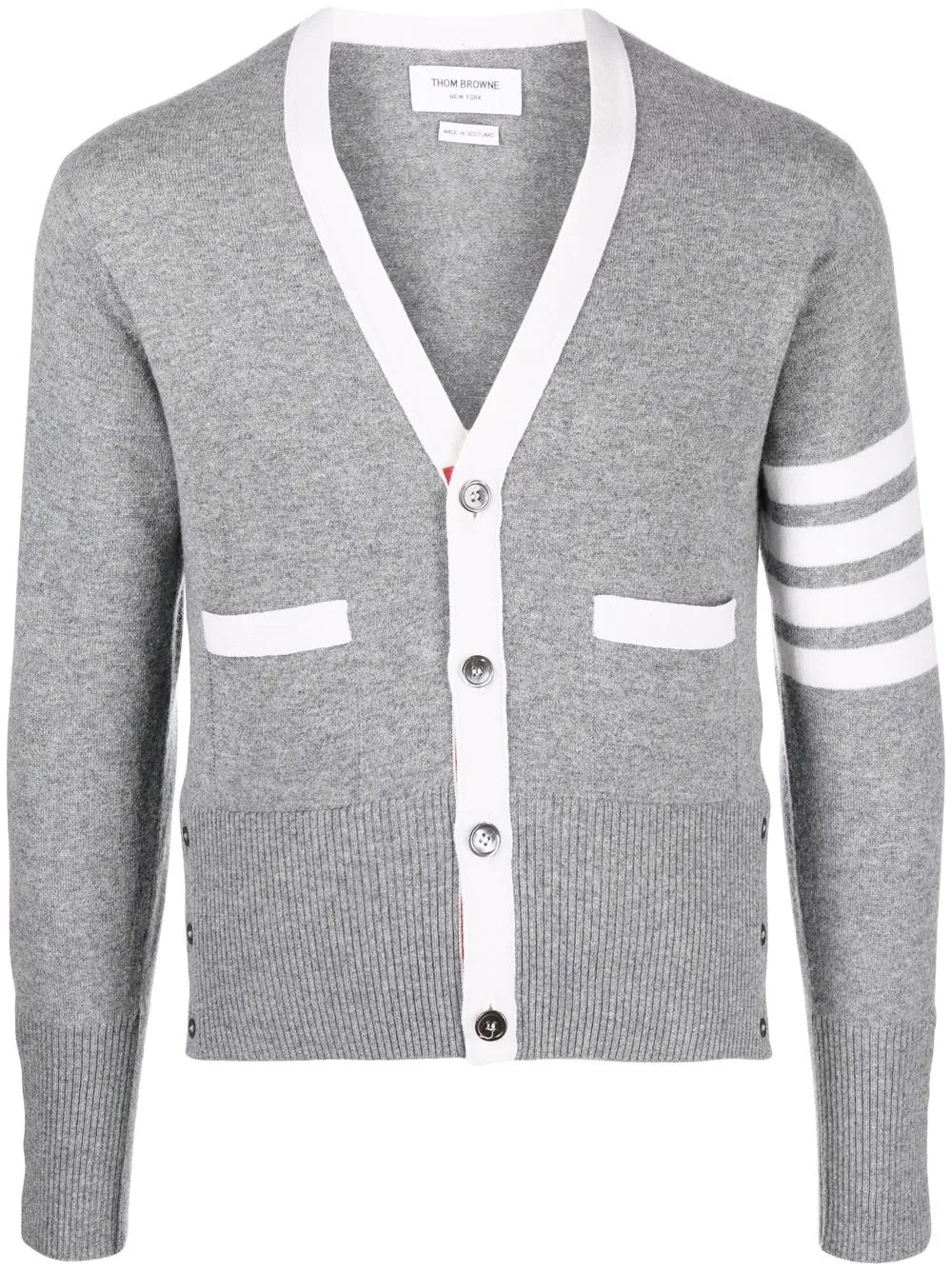 4-Bar stripe knit cardigan - 1