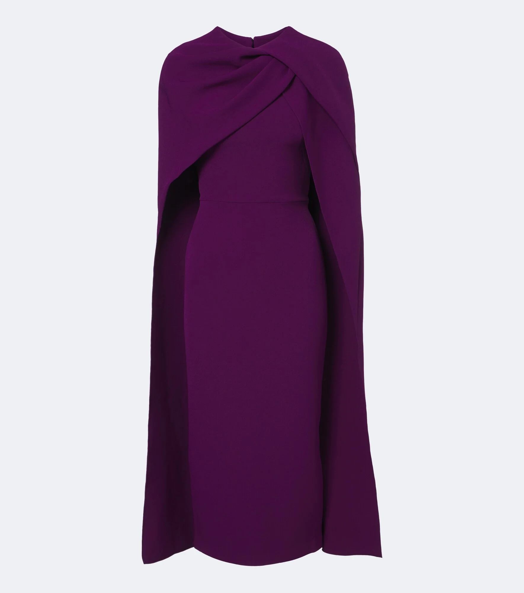 Oria caped crêpe midi dress - 1