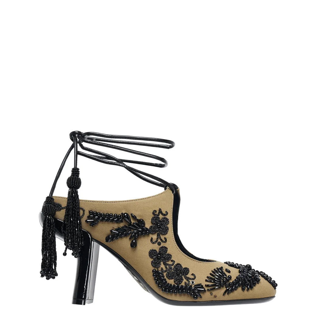 Fat Stiletto Open Back Heels - 1