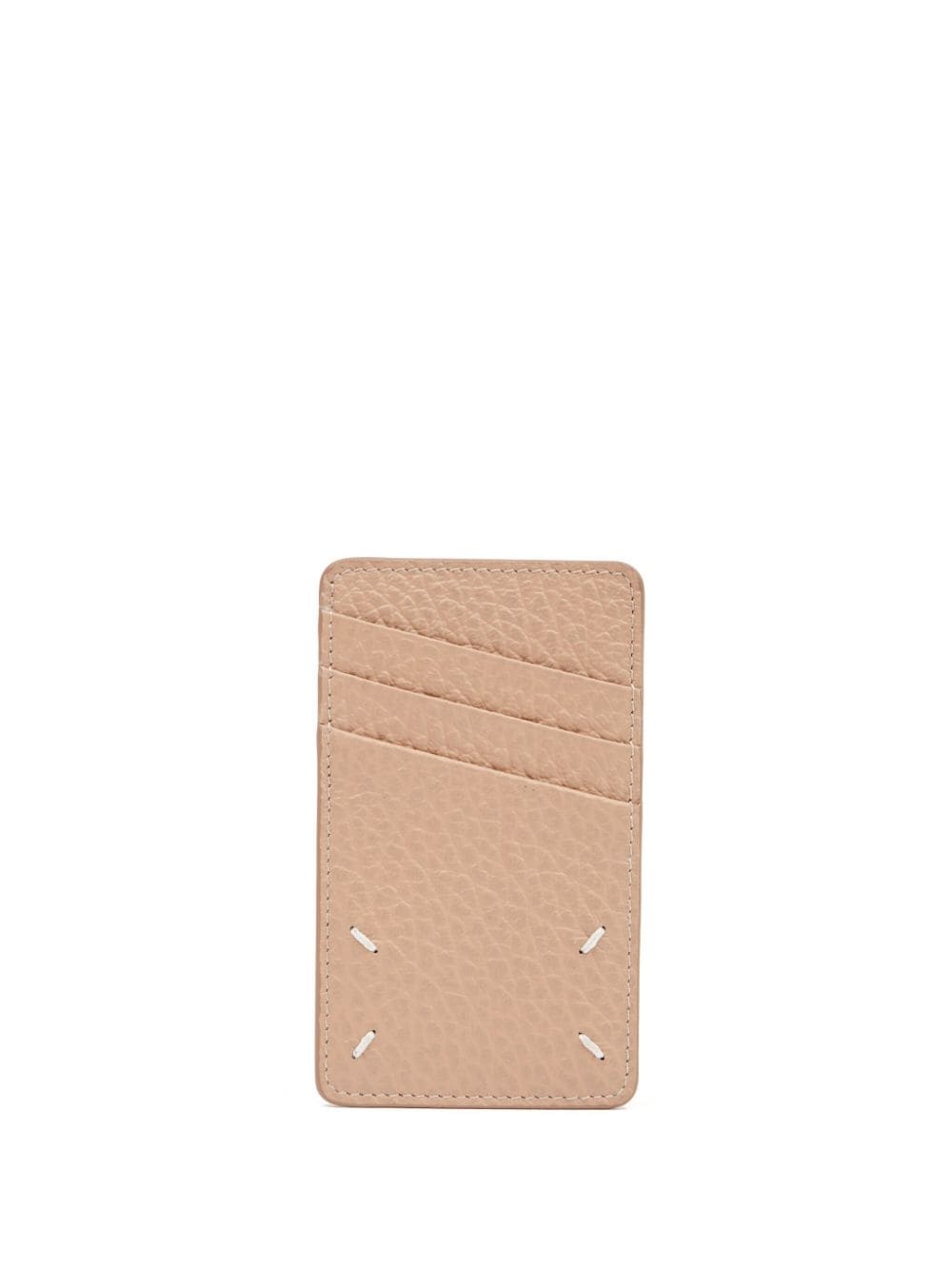 four-stitch leather cardholder - 2